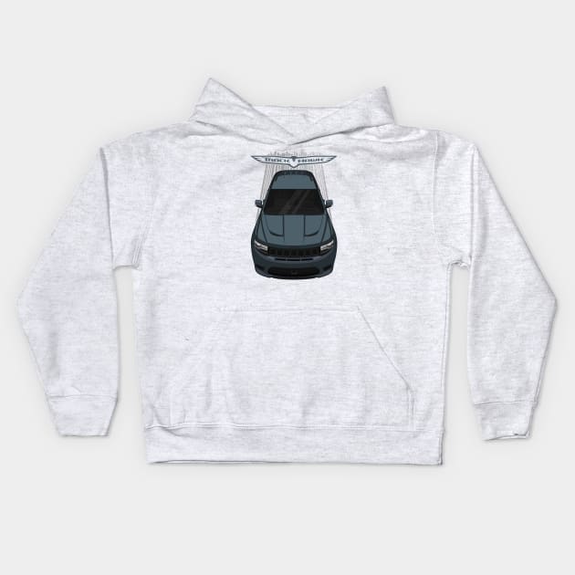 Jeep Grand Cherokee Trackhawk - Slate Blue Kids Hoodie by V8social